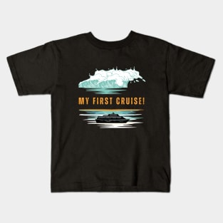 Ocean Waves My first cruise! Kids T-Shirt